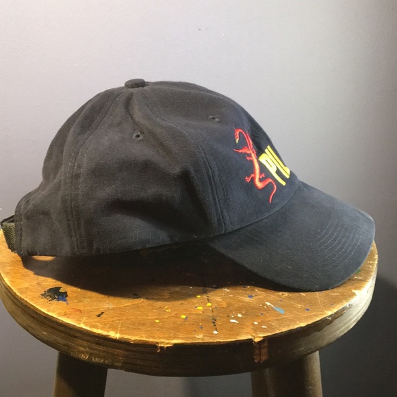 Dark blue Pilatus Globus full 6 panel hat adjustable back strap cap w stitching - Picture 7 of 13